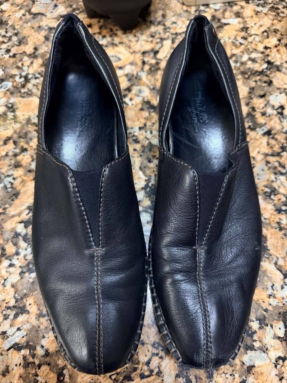 Timberland Comforia Black Leather Slip On Loafers Size 8M
